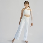 Spodnie z kantem do Jazz Dance White